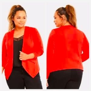 Torrid 4 - Cutaway Blazer Red